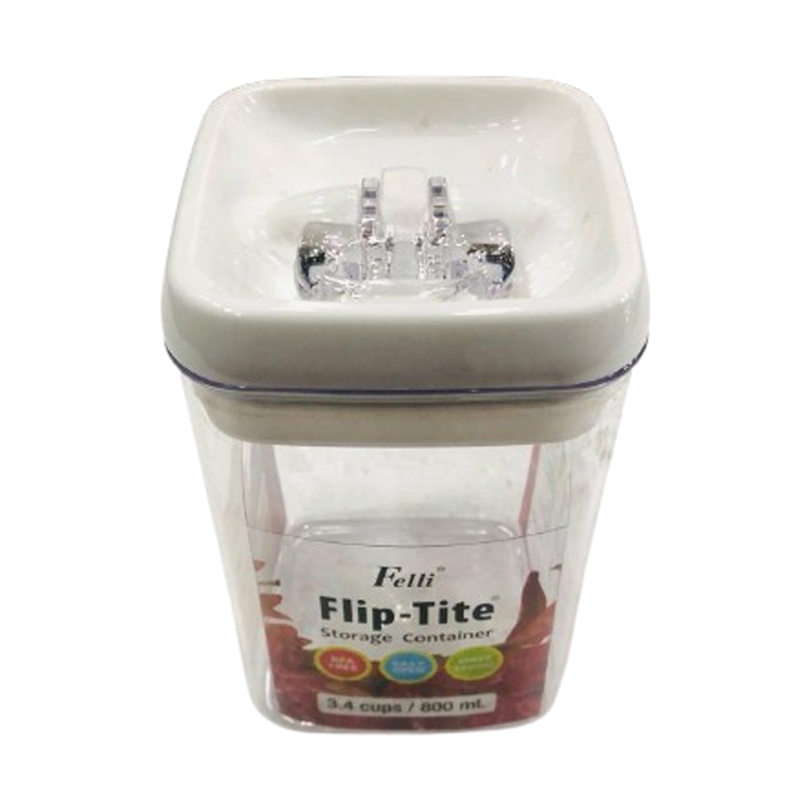 FELLI NLQ406A-060 4"" SQUAR FLIP TITE CANISTER 10CM